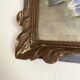 Framed old watercolor flowers M Réginal