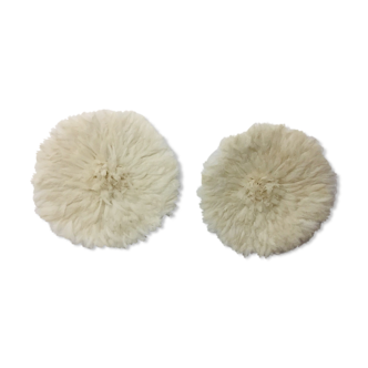 Set of 2 juju hats white 55 cm