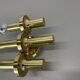 rare Brass tube "TORCH" Wall Light sconce by GAETANO SCIOLARI, Italy 1970s