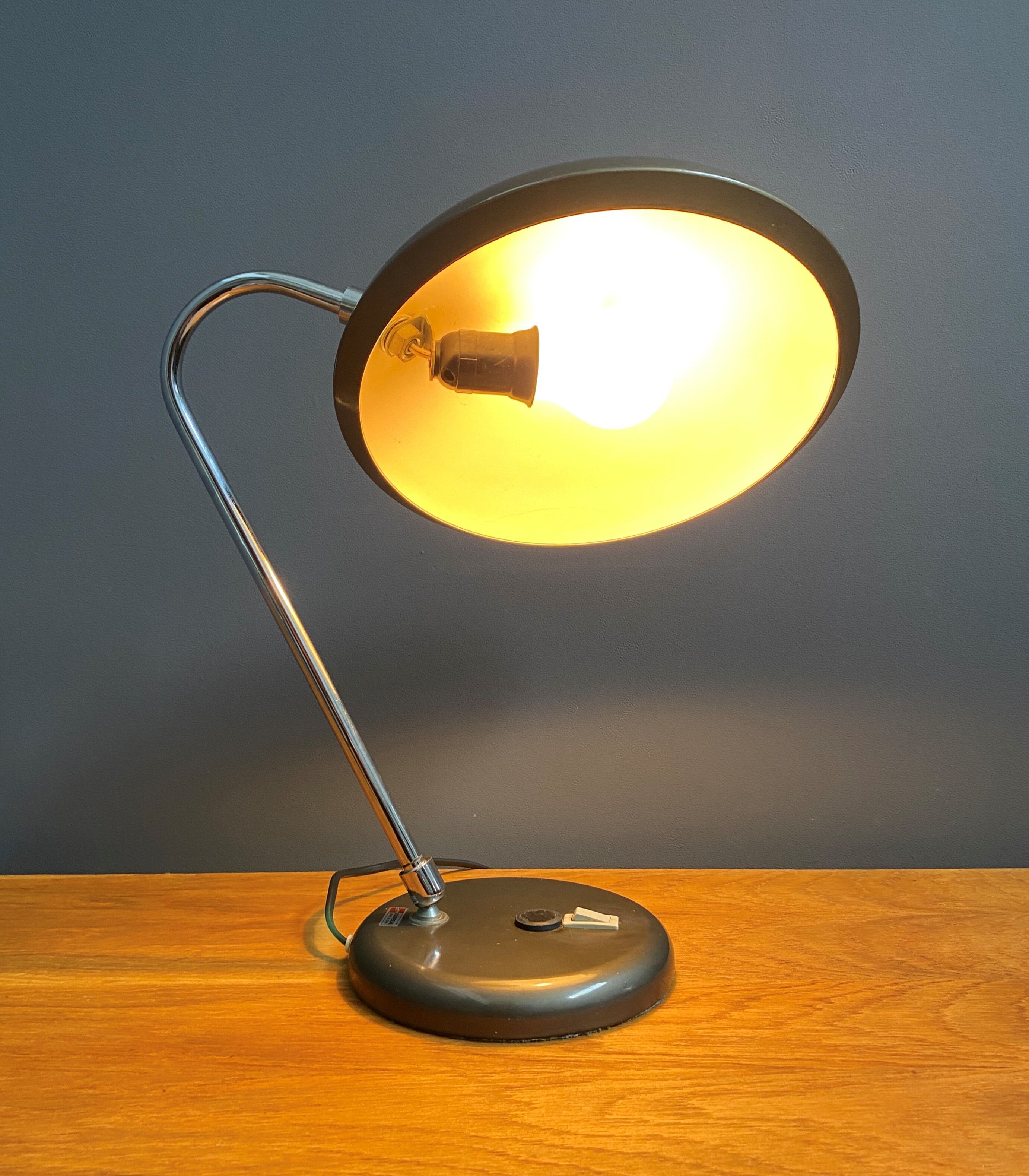 Fase desk lamp model Cisne 1970s