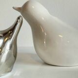 Vintage Ceramic Vase with a Couple of Birds