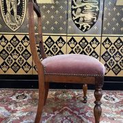 Set of 4 Napoleon III chairs with Jacob mahogany legs