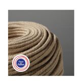 Pleated opaline portable lamp, 2 M fabric cable