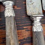 10 horn handle knives including 4 Berthier Valence - 5 logo with the crown 202