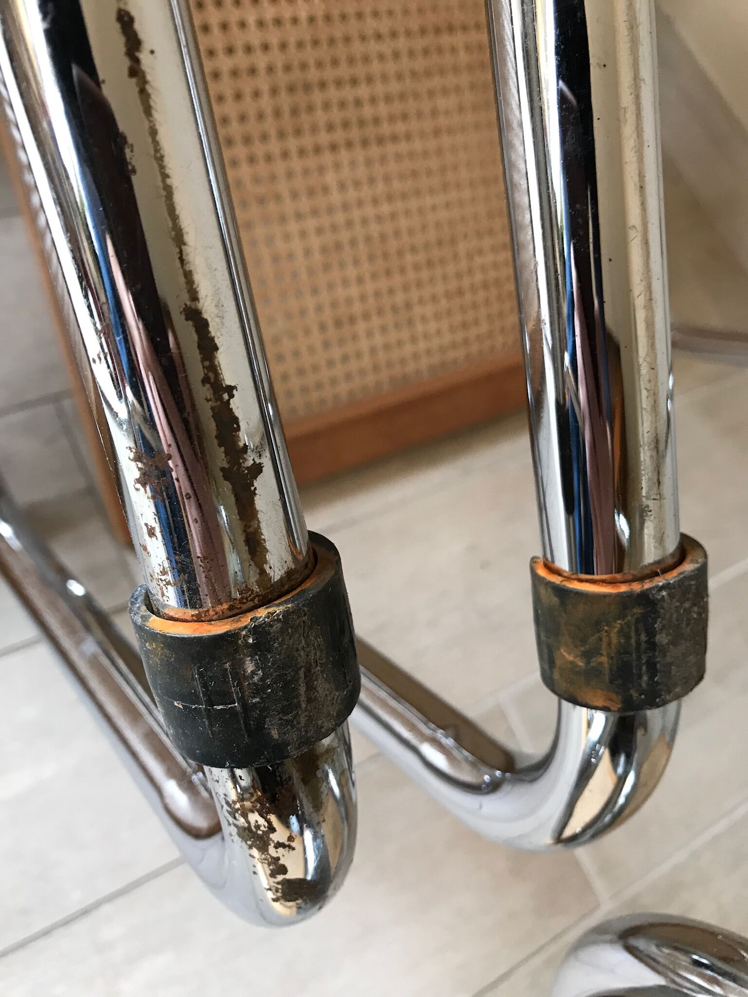 4 chairs Cesca b32 by Marcel Breuer