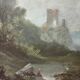 Painting, early 20th century, oil on cardboard, Italy, C. De Consoli