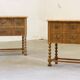 Vintage 1960s Danish modern oak nightstands in the style of Henning Kjærnulf