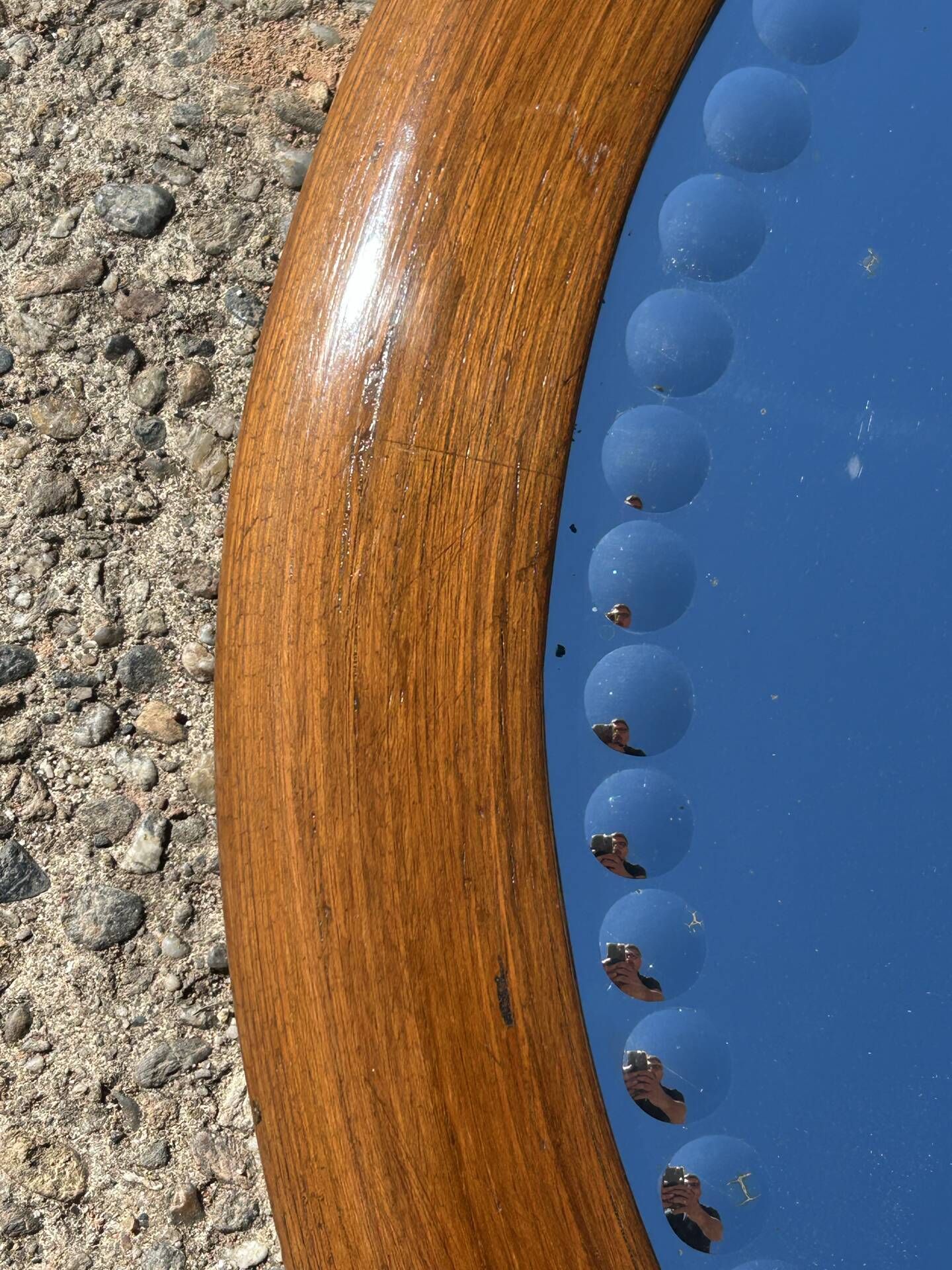 Irish mirror with dots from the early 20th century