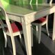 Table manager Bernard Siguier, Belle-Hélène, antique version, 8 chairs.