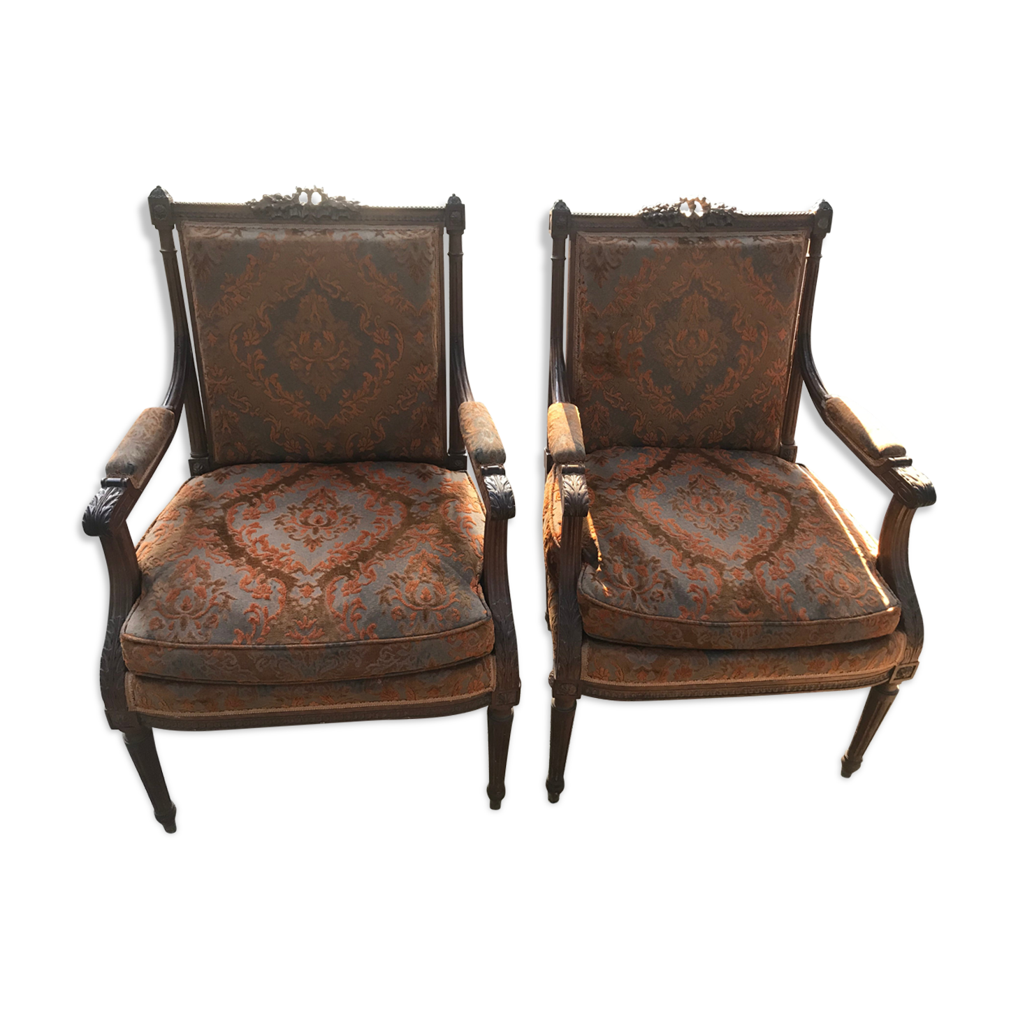 Pair of Louis XVI-style armchairs