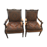 Paire de fauteuil de style Louis XVI