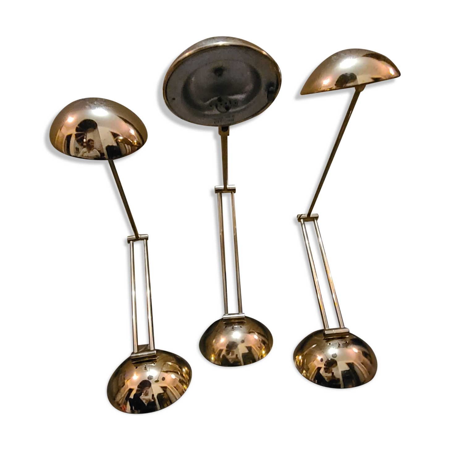 3 lampes de bureau vintage Zonca Voghera
