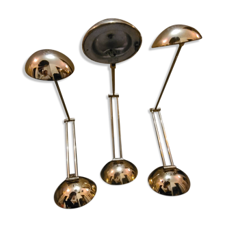 3 vintage Zonca Voghera desk lamps