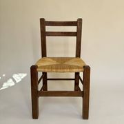 Set de quatre chaises paysannes paillées