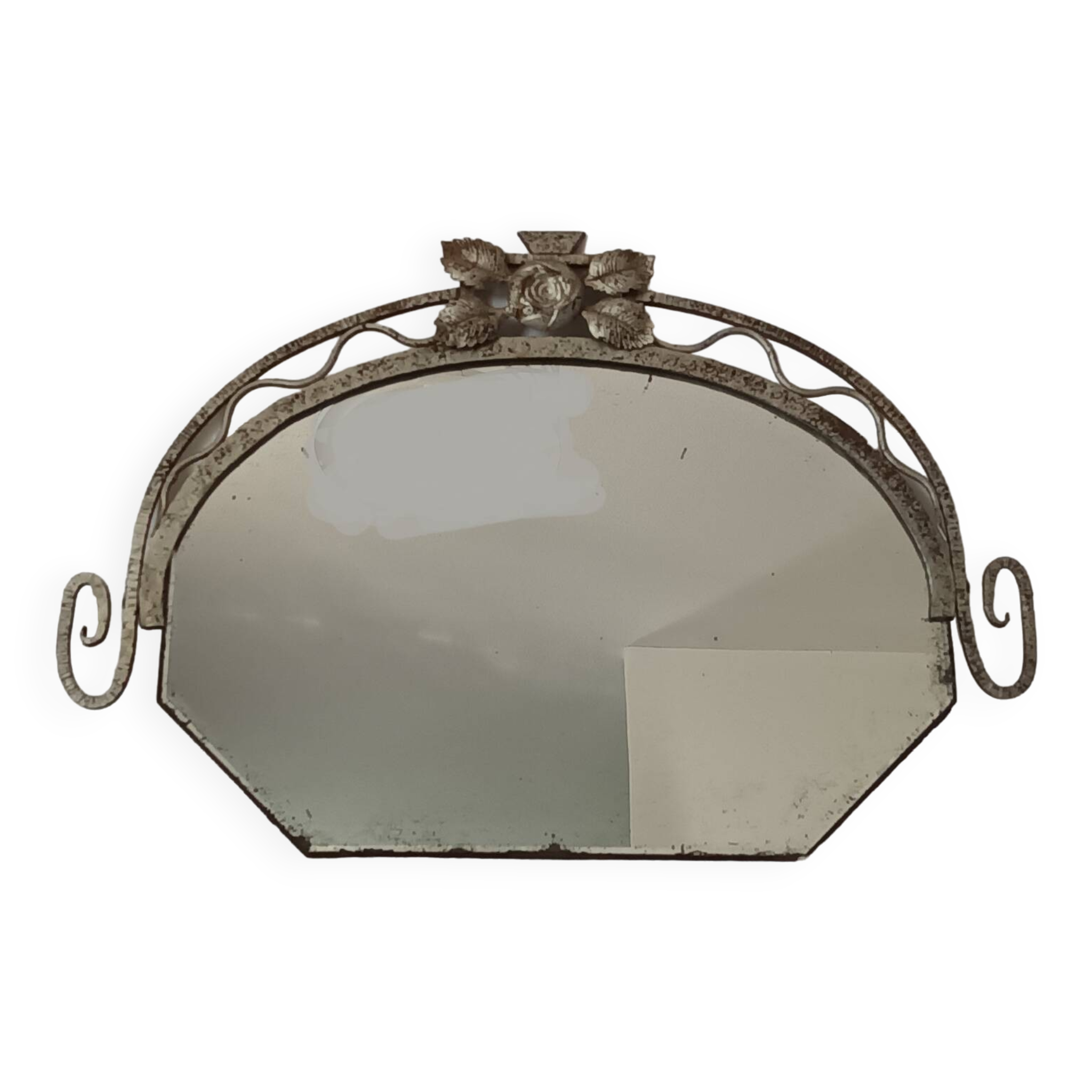 Miroir en fer martelé Art deco