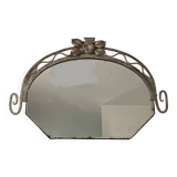 Art Deco Hammered Iron Mirror