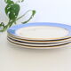 Set of 4 blue dessert plates Orleans Villeroy and Boch, vintage