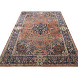 Tapis persan antique fait main de Tabriz- 141x198cm
