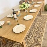 Large renovated solid oak farmhouse table