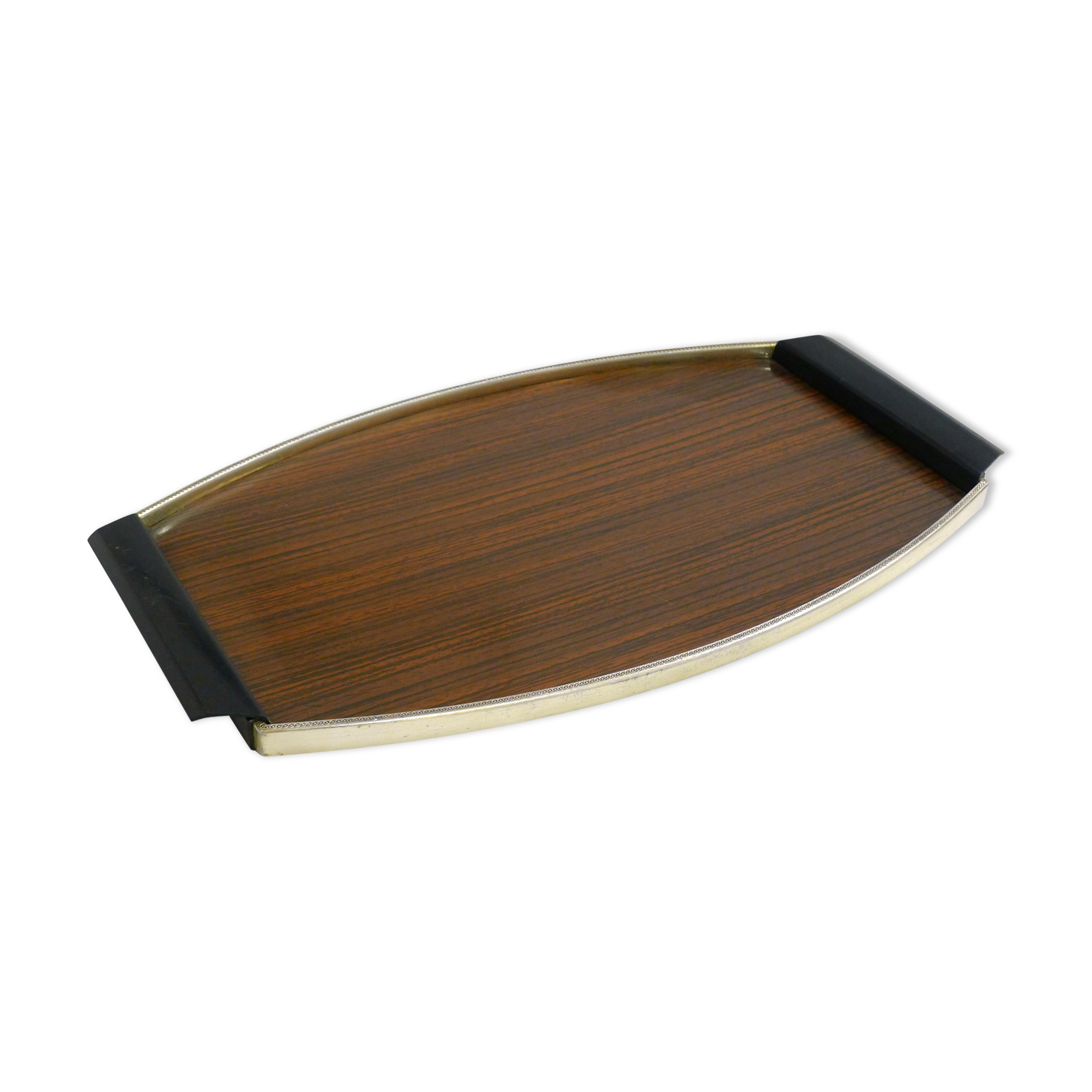 Vintage formica wood tray