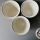 Lot of 3 pots Salins, Lucullus, grey decoration signed, 60s