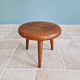 Modernist tripod stool in solid wood, 1950s