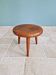 Modernist tripod stool in solid wood, 1950s