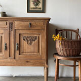 Carved oak sideboard