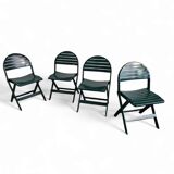 4 x Niels Gammelgaard / Ikea vintage / folding chair / 1993