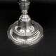 Pair of chrysalia silver metal 3-light candlestick holders