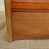 curtained filing cabinet