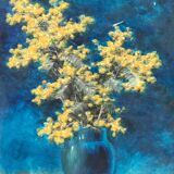 Jules-Joseph Pierrugues (born in 1866). "Still Life with Mimosa."