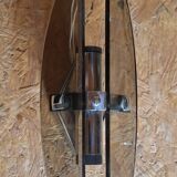 Smoked glass wall lights