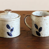 Grand feu stoneware tea service, Japan