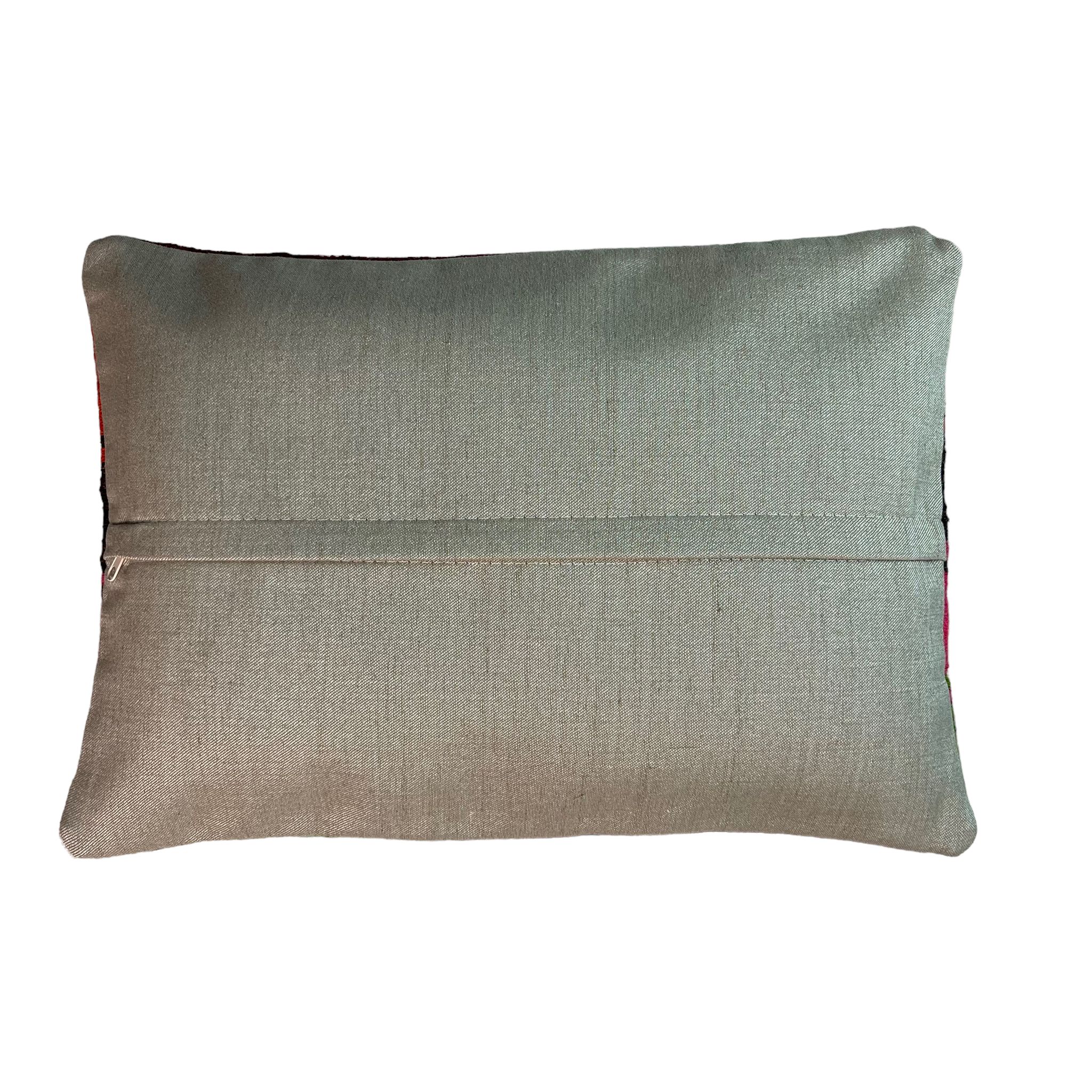 Housse de coussin kilim turc vintage, 30 x 50 cm