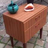 Table de chevet année 70 style scandinave