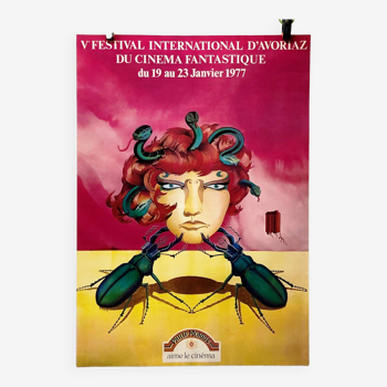 Affiche festival cinéma Avoriaz 1977