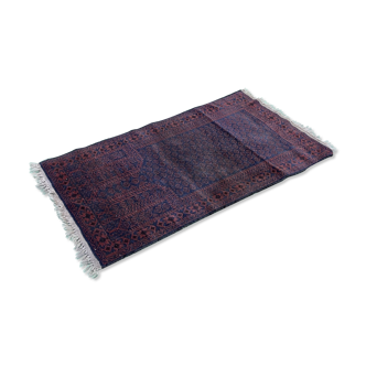 Handmade Afghan wool carpet - 1m39x80cm