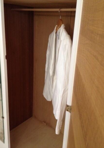 Vintage wardrobe feet compass