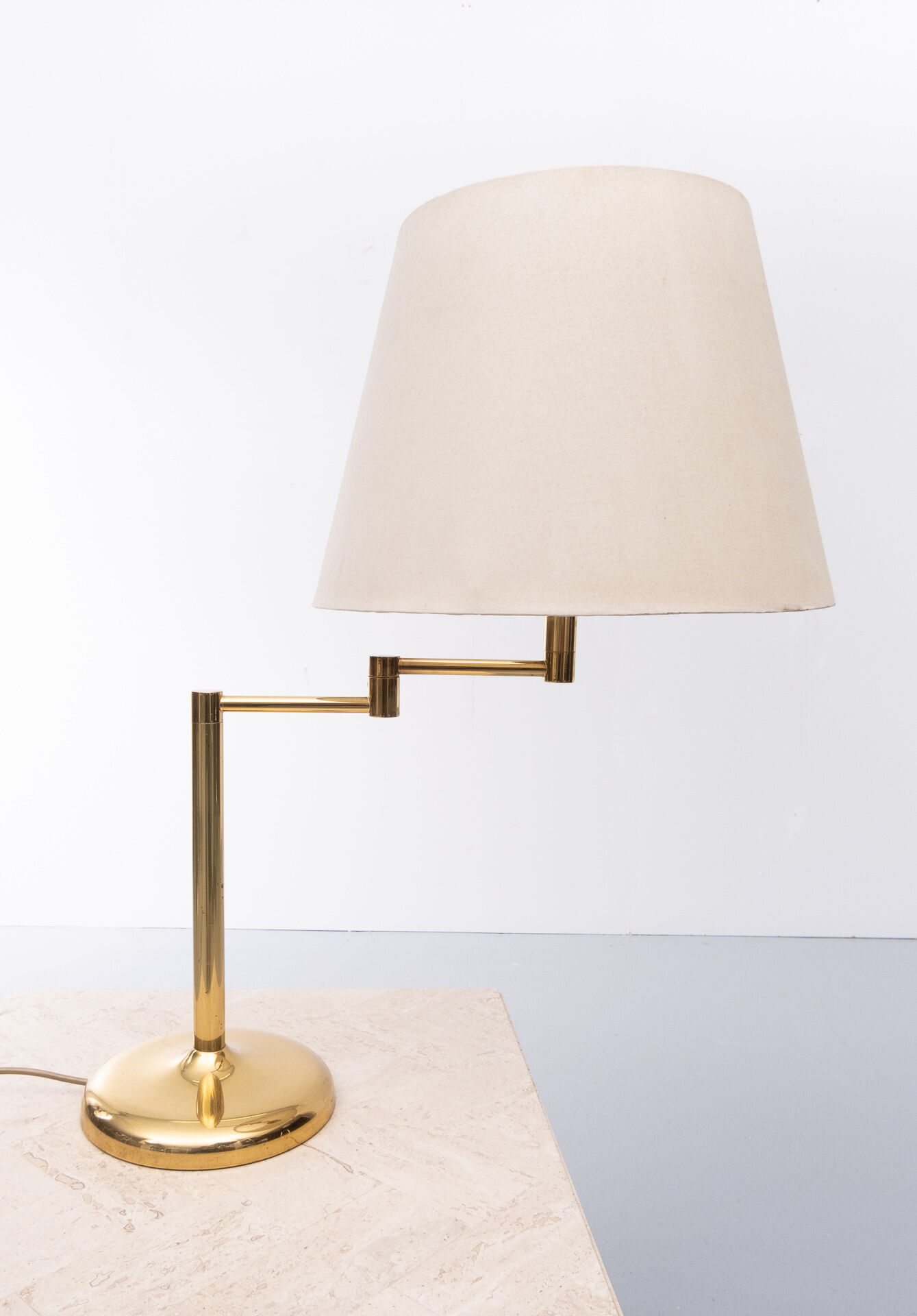 Solken Leuchten Brass Table Lamp, 1970s