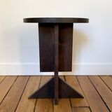 Side table totem in oak