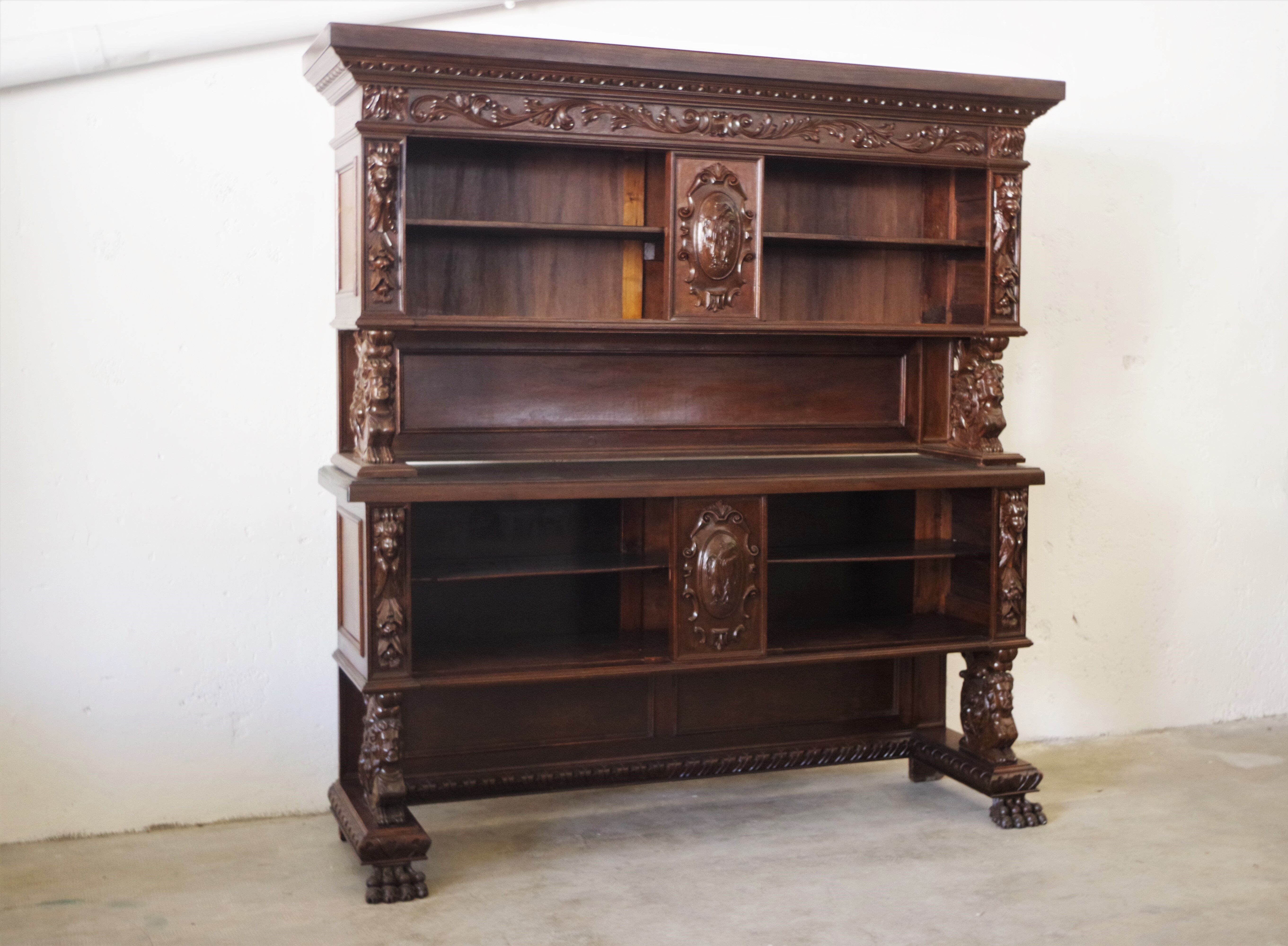 Notary shelf furniture, 1920s, set of 2