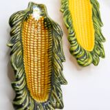 Set of 2 artisanal corn cobs in slurry from Portugal