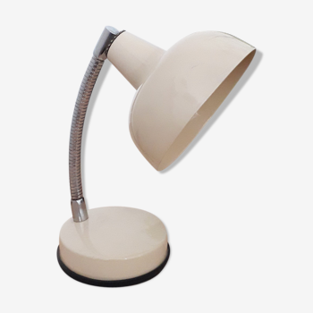 Vintage desk lamp in beige lacquered metal 1970