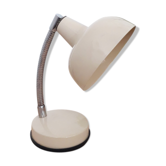 Vintage desk lamp in beige lacquered metal 1970
