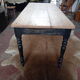 Old table feet turned