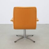 Vintage Swivel Lounge Chair Chrome 1960s