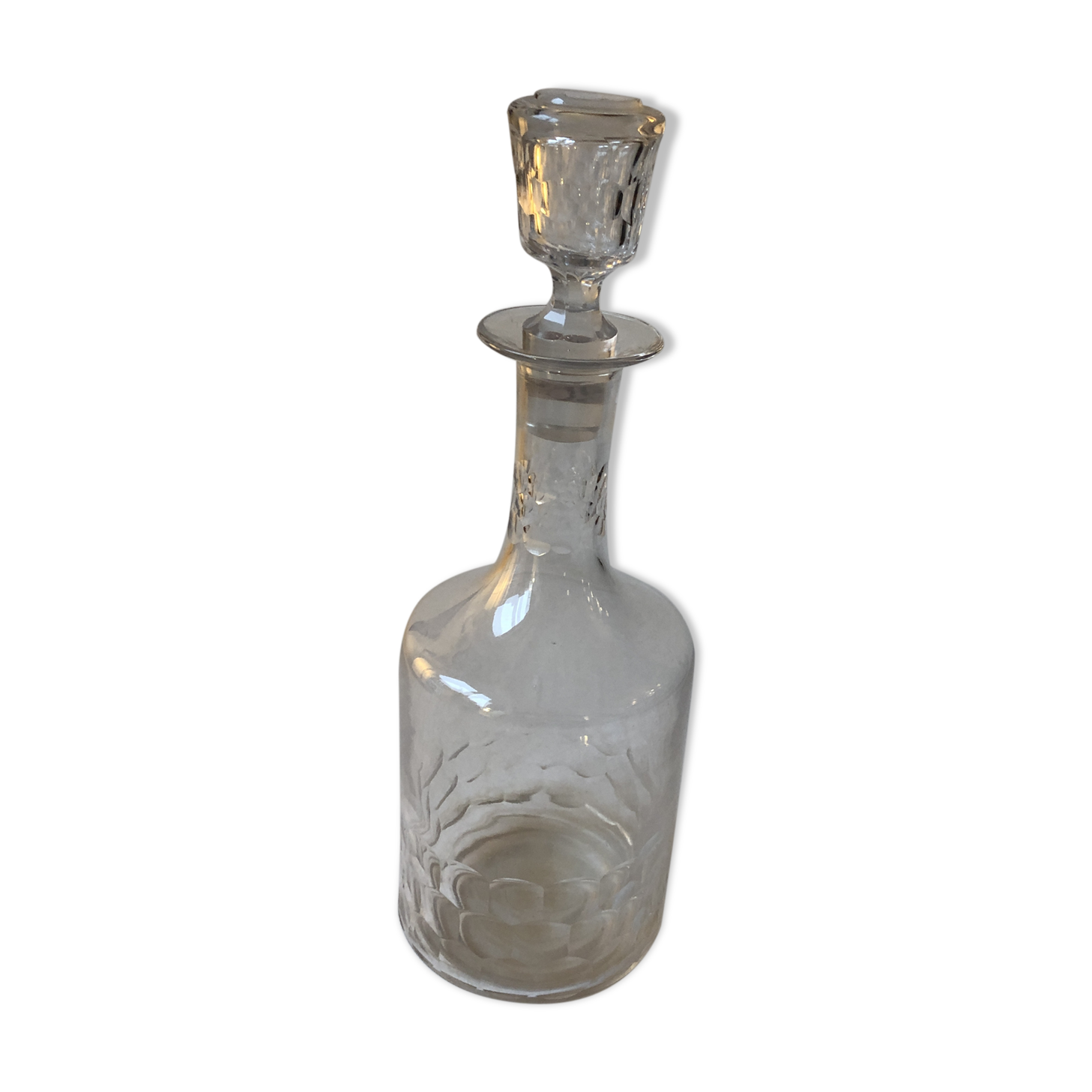Old crystal decanter snipped