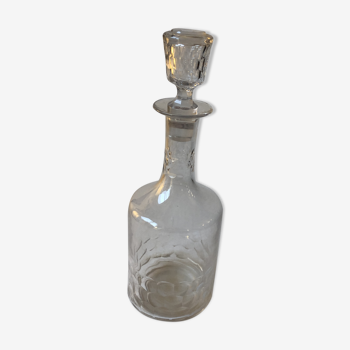 Old crystal decanter snipped