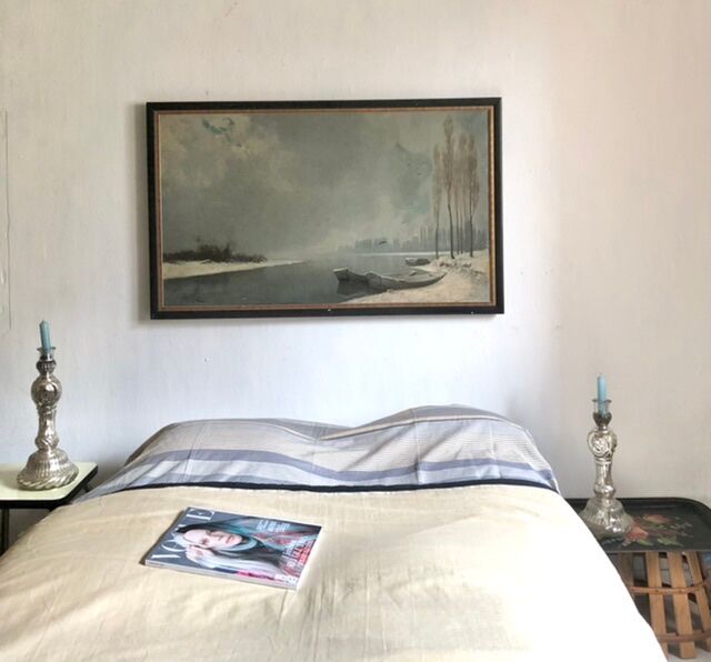 Painting XIXth framed